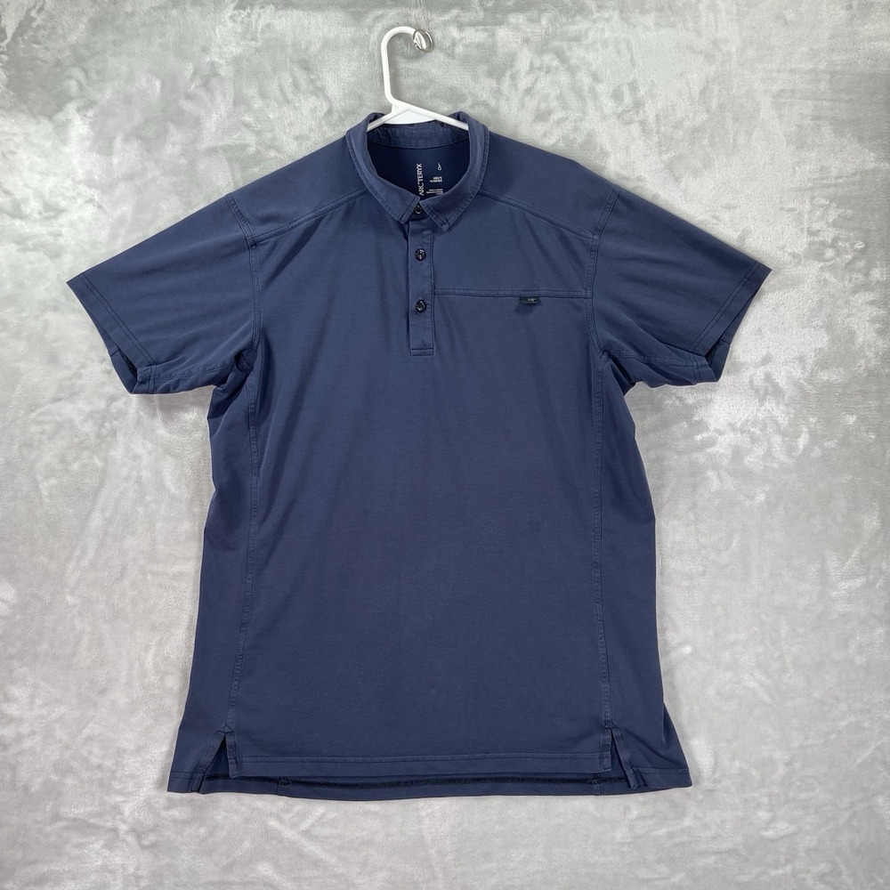 Arc'teryx Shirt Mens Large Captive Polo Performance Short Sleeve Outdoor Casual